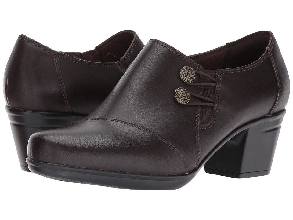 Clarks Emslie Warren (Dark Brown) Slip-On Shoes