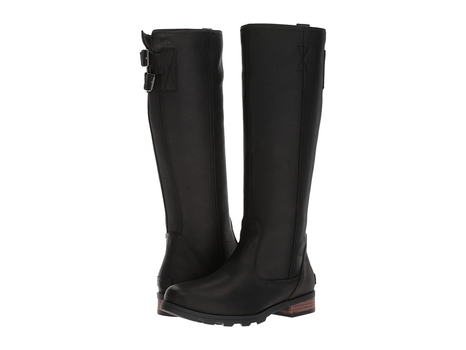 SOREL Emelie Tall Premium (Black) Women's Waterproof Boots