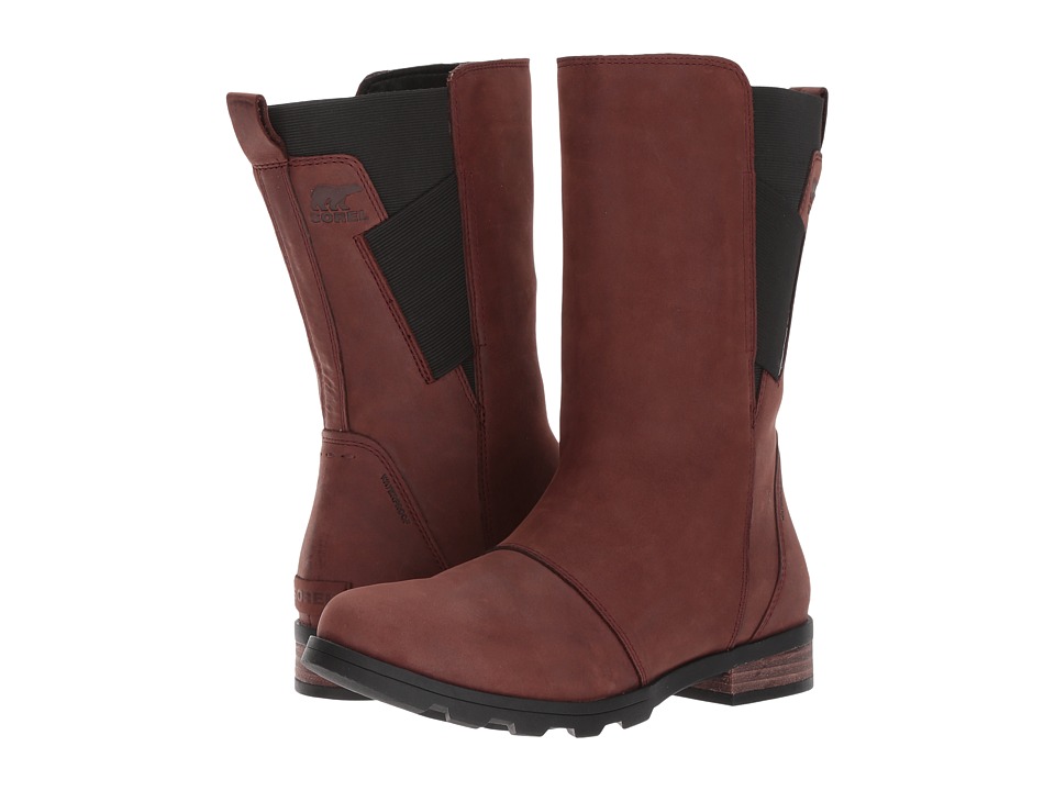 SOREL Emelie Mid (Redwood/Black) Women's Waterproof Boots