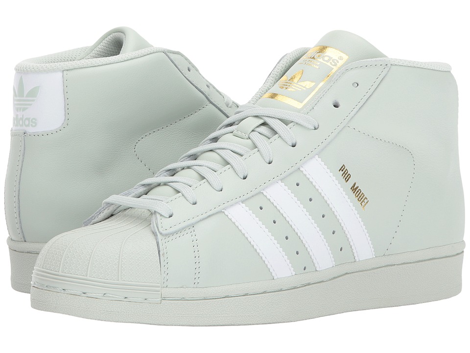 adidas Originals - Pro Model (Linen Green/White/Gold) Mens Classic Shoes