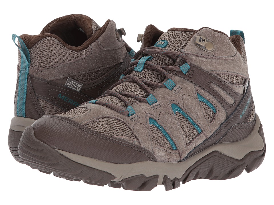 Merrell Outmost Mid Vent Waterproof (Boulder) Women's Shoes