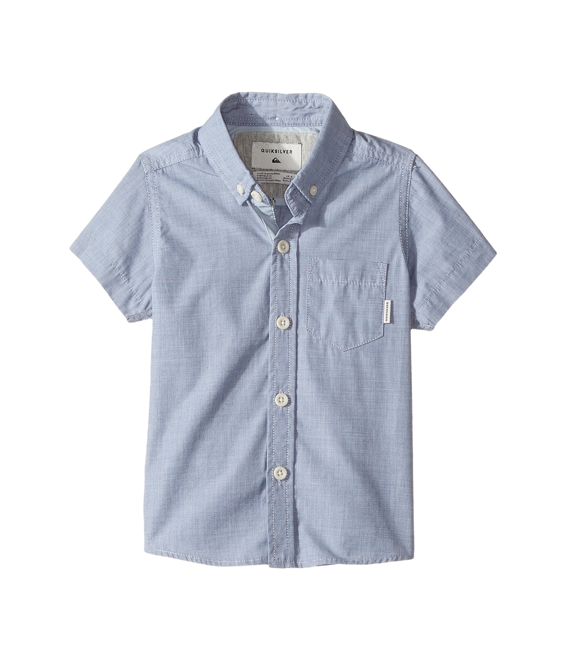 Quiksilver Kids Everyday Wilsden Short Sleeve Button Up Shirt (Toddler ...