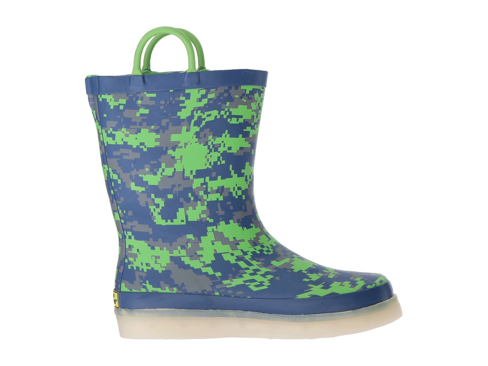 Western Chief Kids Digital Camo LED Rain Boots (Toddler/Little Kid/Big Kid) at
