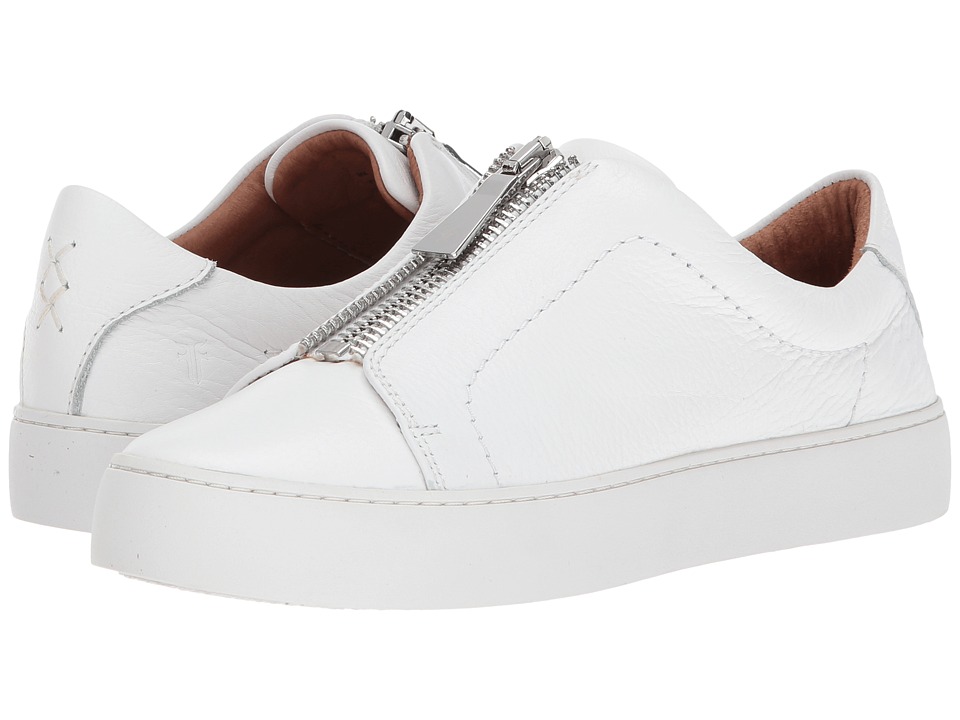 Frye Lena Zip Low (White Tumbled Cow)