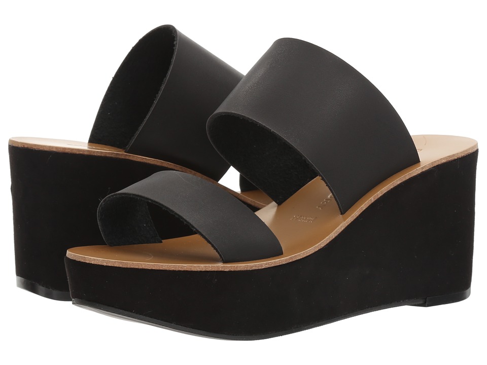 Chinese Laundry Ollie Sandal (Black Burnished) Wedges