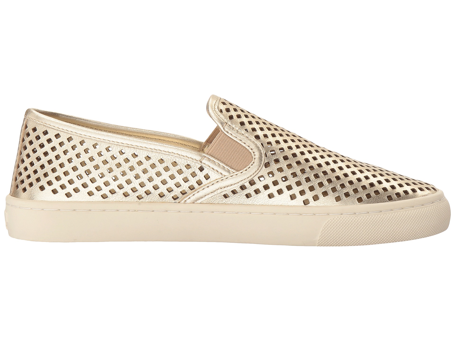Tory Burch Jesse Perforated Sneaker Spark Gold - Zappos.com Free ...