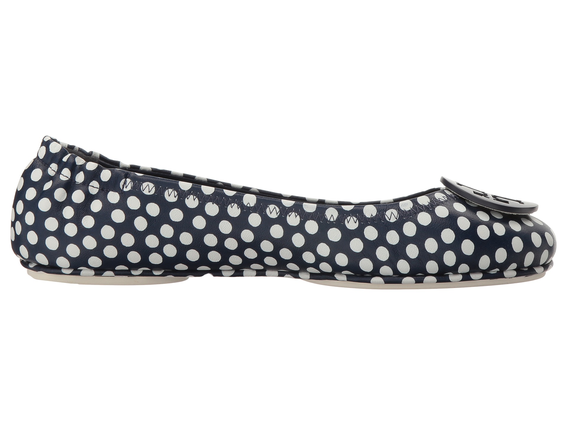 tory burch navy minnie flats