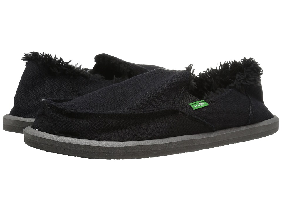Sanuk Donna Hemp Chill (Black) Slip-On Shoes
