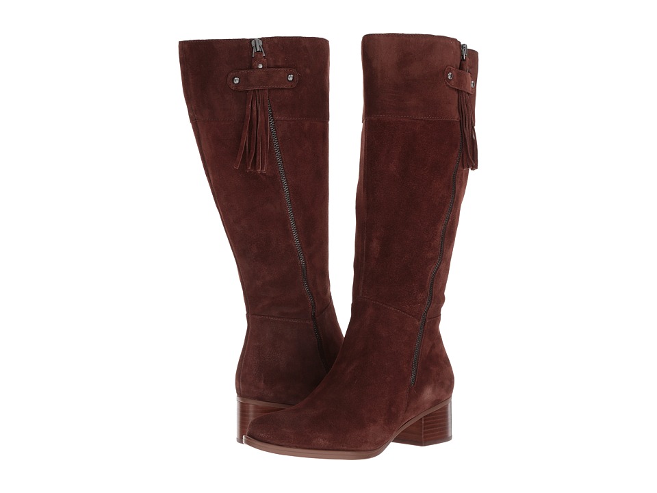 Naturalizer Demi Wide Calf (Chocobar Oily Suede) Women's Boots