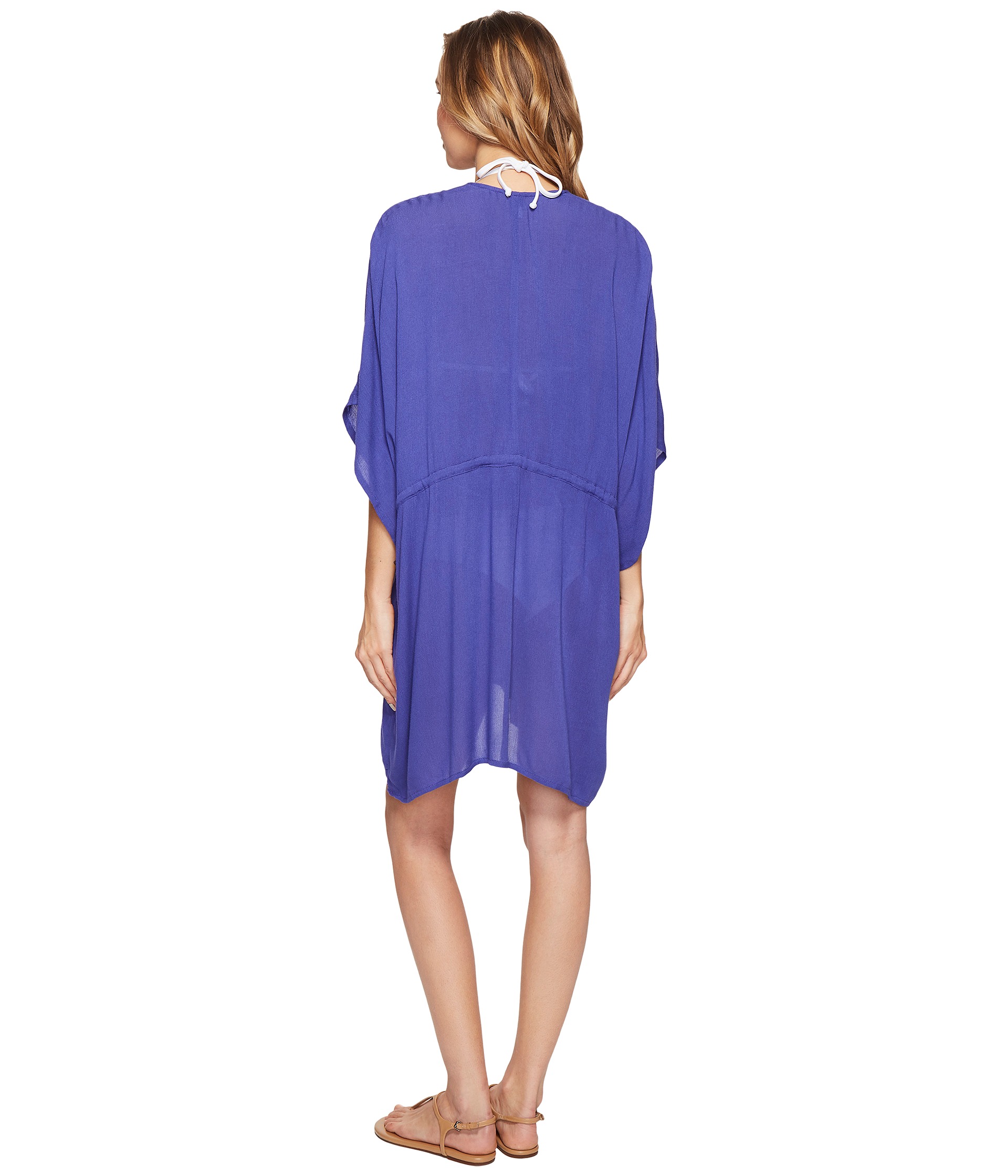 Echo Design Solid Open Front Caftan Cover-Up at Zappos.com