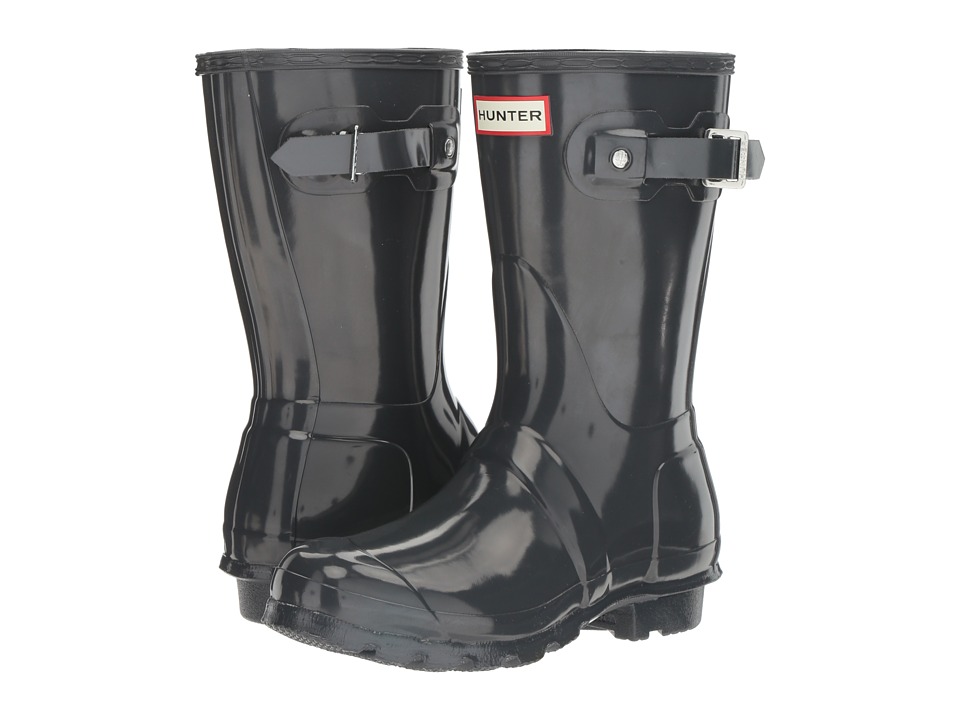 Hunter Original Short Gloss Rain Boots (Dark Slate) Women's Rain Boots