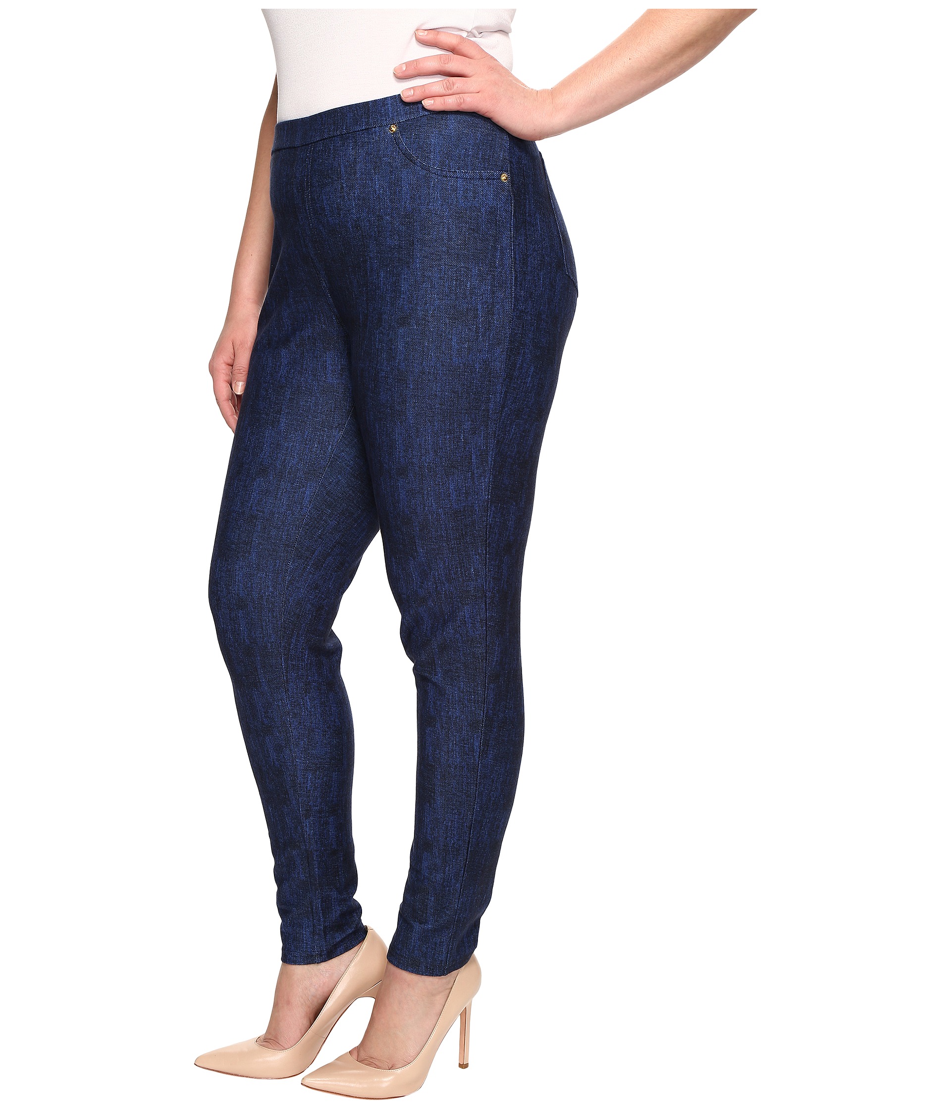 YOURS FOR GOOD Curve Indigo Stretch Blue Pull On JENNY Jeggings