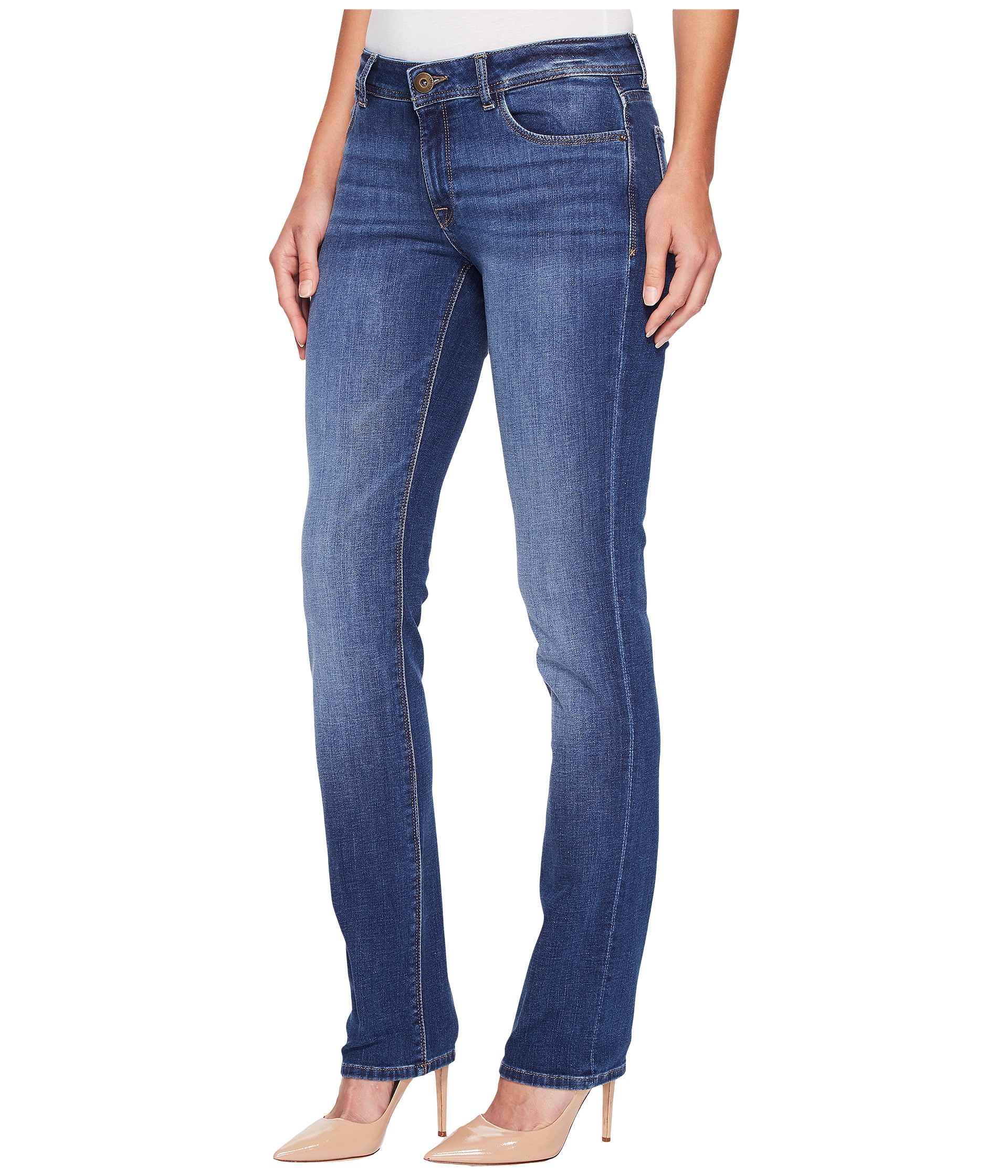 DL1961 Coco Curvy Straight Jeans in Pacific - Zappos.com Free Shipping ...