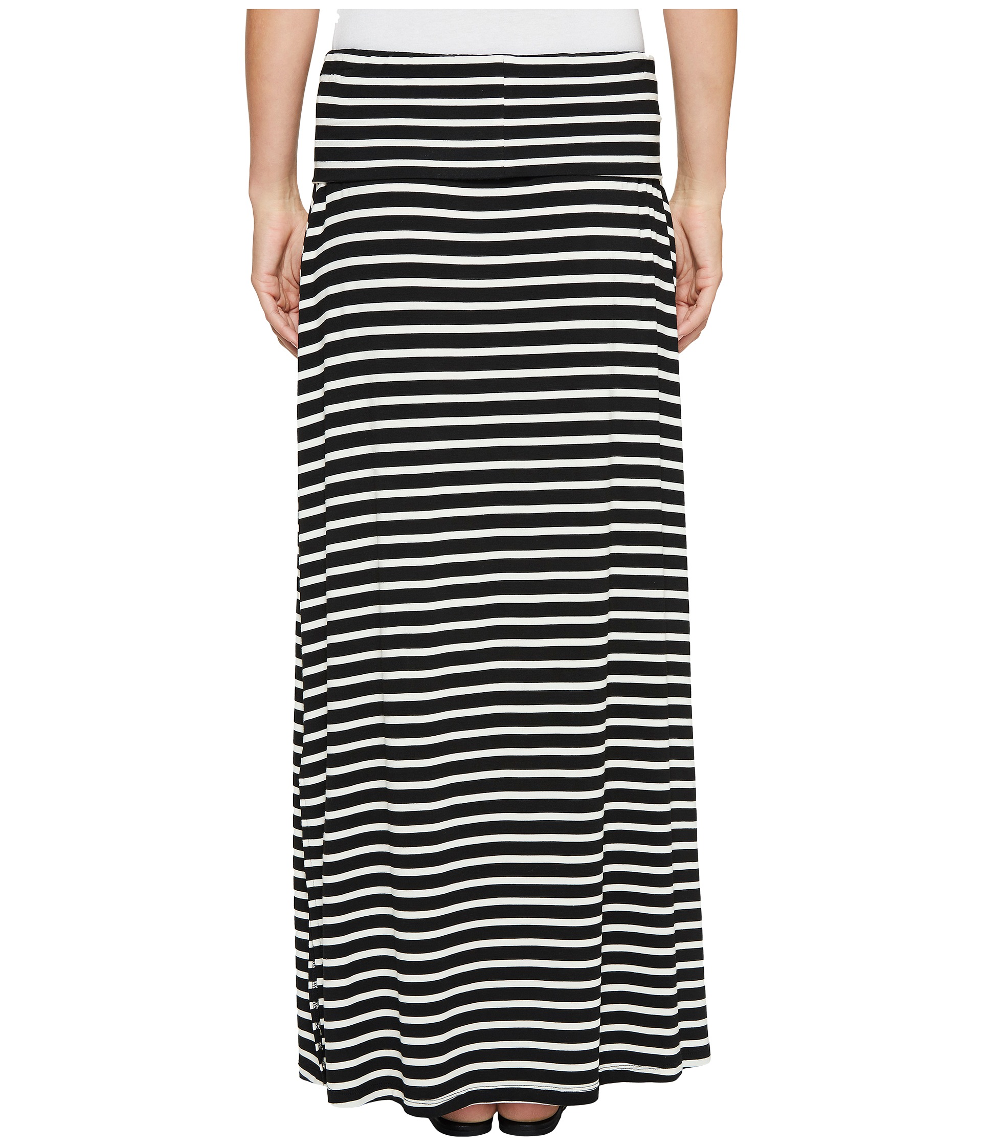 Calvin Klein Striped Maxi Skirt at Zappos.com