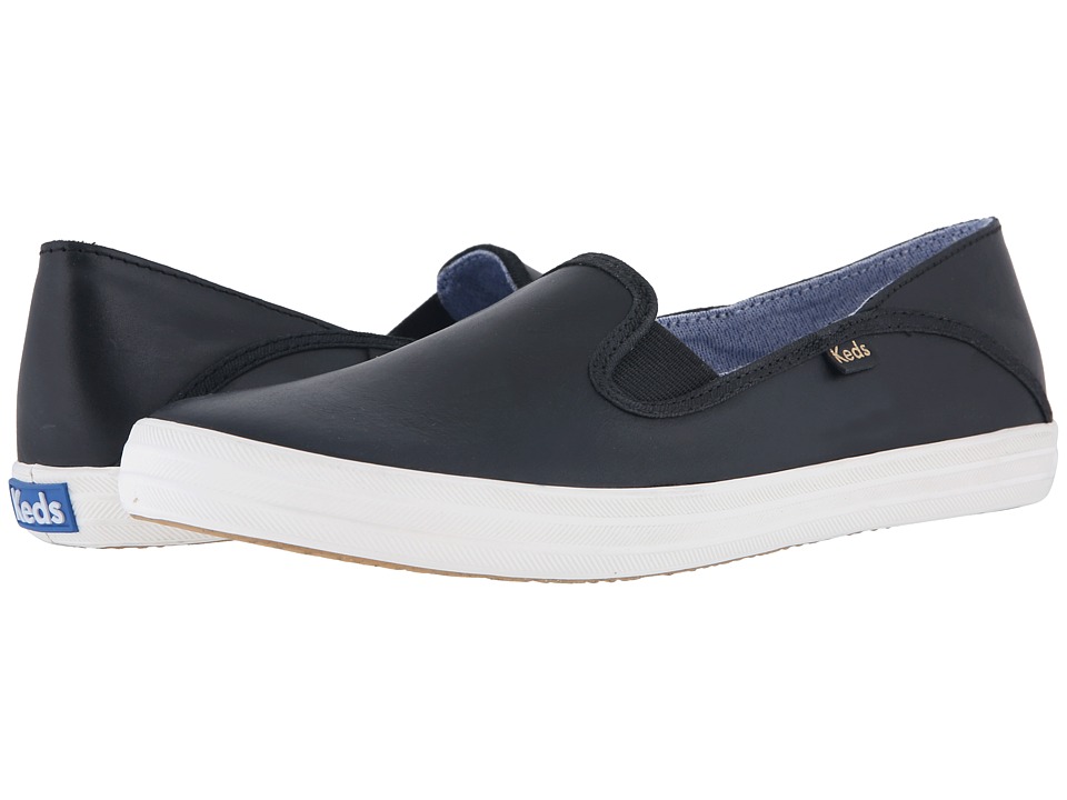 Keds Crashback Leather (Black) Slip-On Shoes