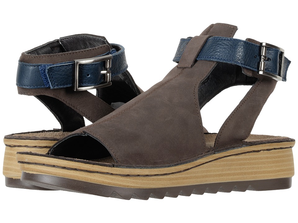 Naot Verbena (Coffee Bean Nubuck/Ink Leather) Women's Shoes