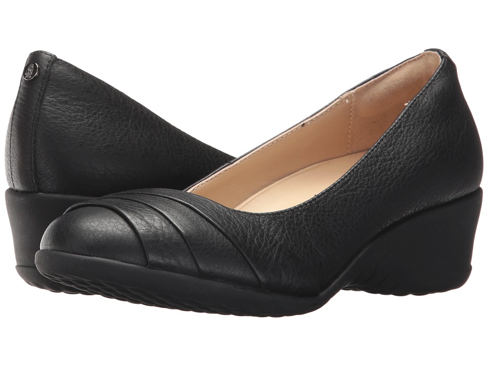 Hush Puppies Jalaina Odell (Black Leather) Flats