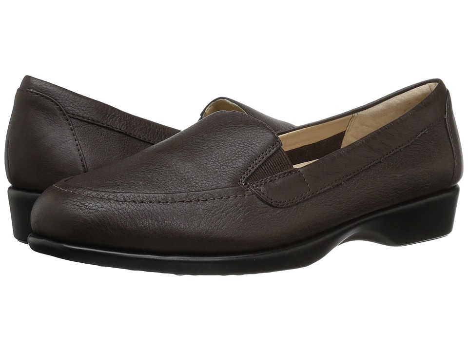 Hush Puppies Jennah Paradise (Dark Brown Leather) Women's Slip-on Dress Shoes