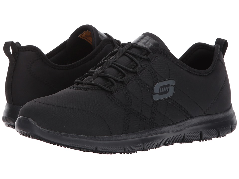 SKECHERS Work Ghenter - Srelt (Black Jersey Mesh/Trim)