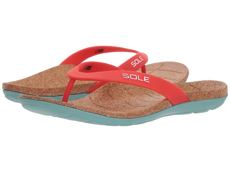 SOLE Beach Flips (Ruby) Sandals
