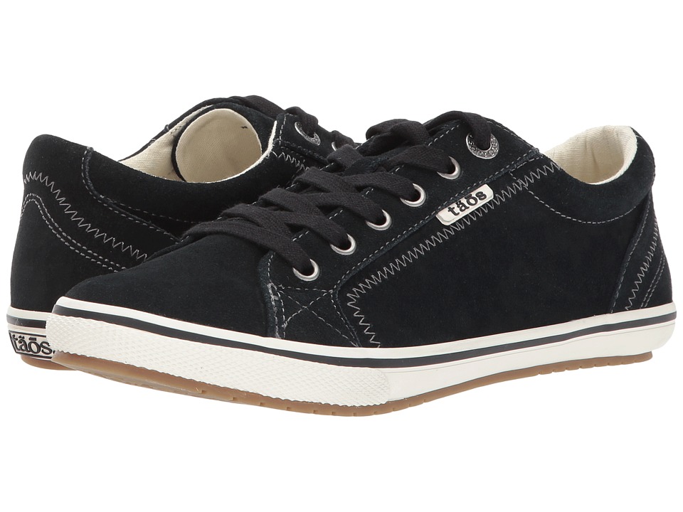 Taos Footwear Retro Star (Black Suede) Women's Shoes