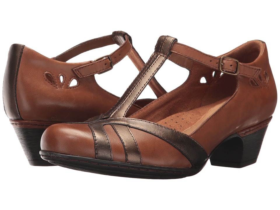 Rockport Cobb Hill Collection Cobb Hill Angelina (Tan Multi) Maryjanes