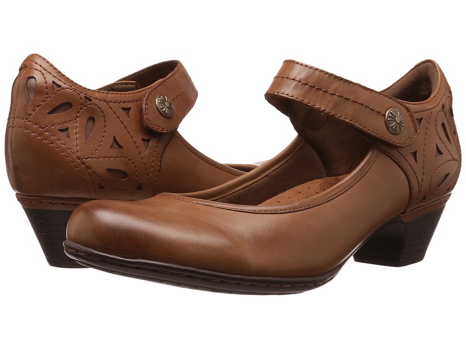 Rockport Cobb Hill Collection Cobb Hill Abbott Ankle Strap (Almond Leather) Women's Shoes