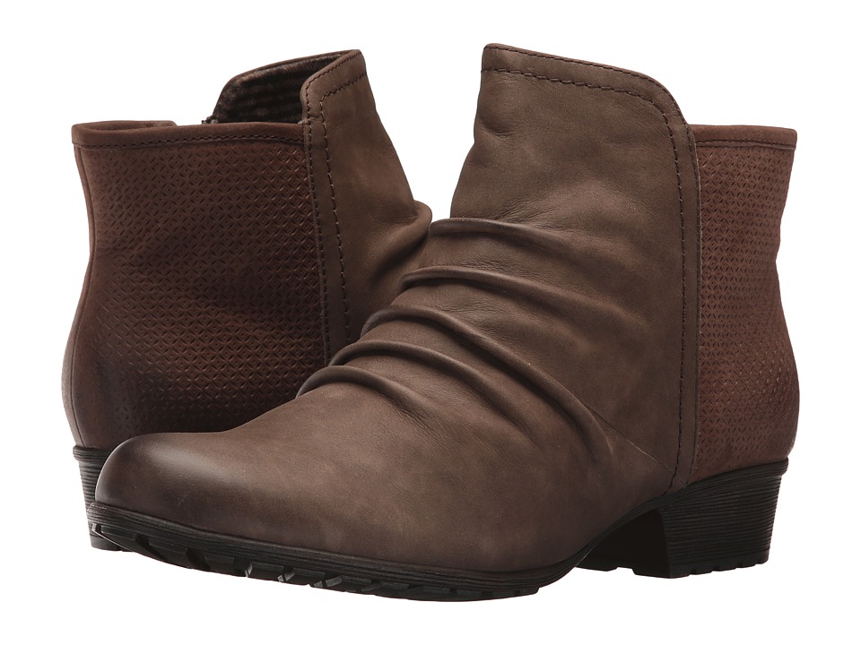 Rockport Cobb Hill Collection Cobb Hill Gratasha Panel Boot (Stone Nubuck) Women's Shoes