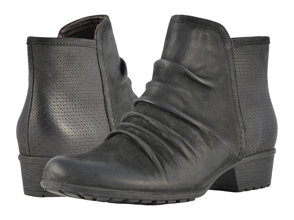 Rockport Cobb Hill Collection Cobb Hill Gratasha Panel Boot (Black Nubuck) Women's Shoes