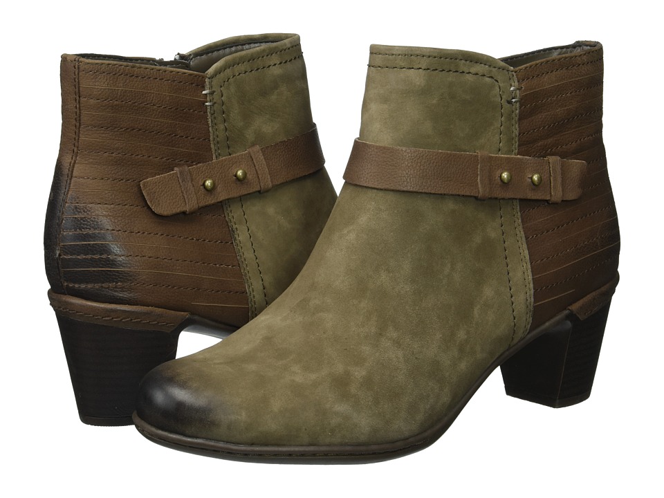 Rockport Cobb Hill Collection Cobb Hill Rashel Buckle Boot (Stone Nubuck) Women's Shoes