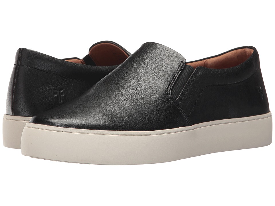 Frye Lena Slip-On (Black Tumbled Buffalo) Slip-On Shoes
