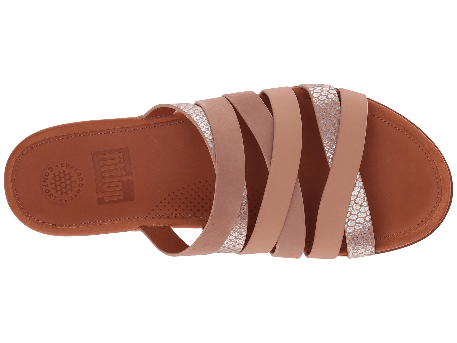 FitFlop Lumy Leather Slide at Zappos.com