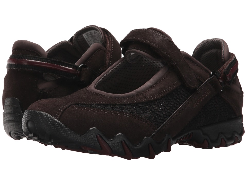 Allrounder by Mephisto Niro (Dark Brown Suede/Black Flyknite) Maryjanes