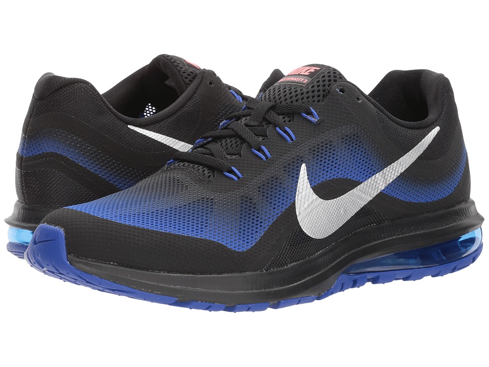 UPC 887232000066 product image for Nike - Air Max Dynasty 2 (Black/Chrome/Racer Blue/Solar Red) Men's Running Shoes | upcitemdb.com