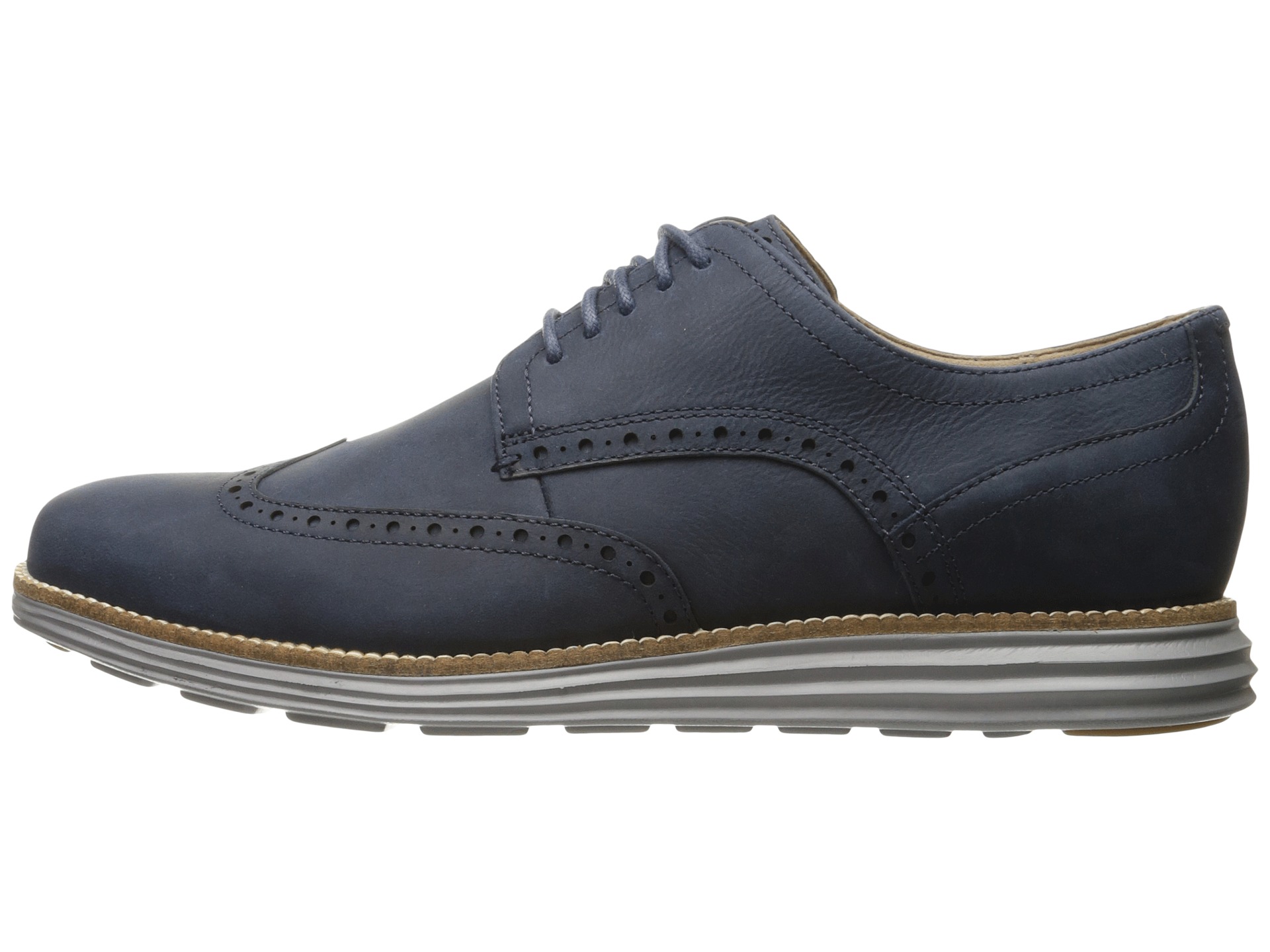 cole haan original grand shortwing oxford white