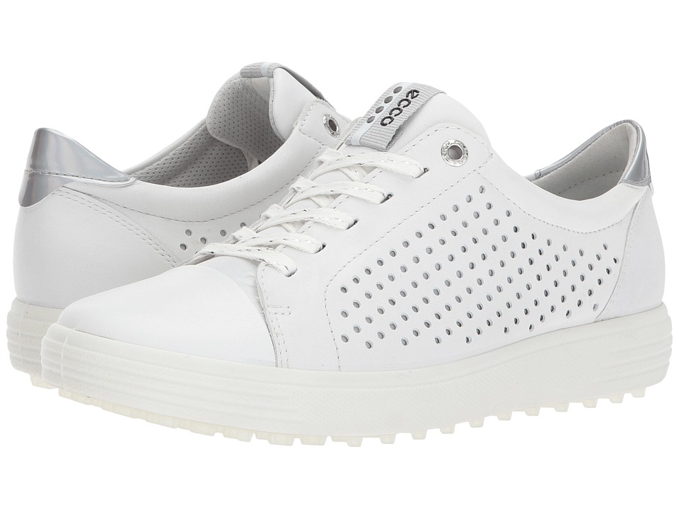 ECCO Golf Casual Hybrid 2 Perf (White) Women's Golf Shoes
