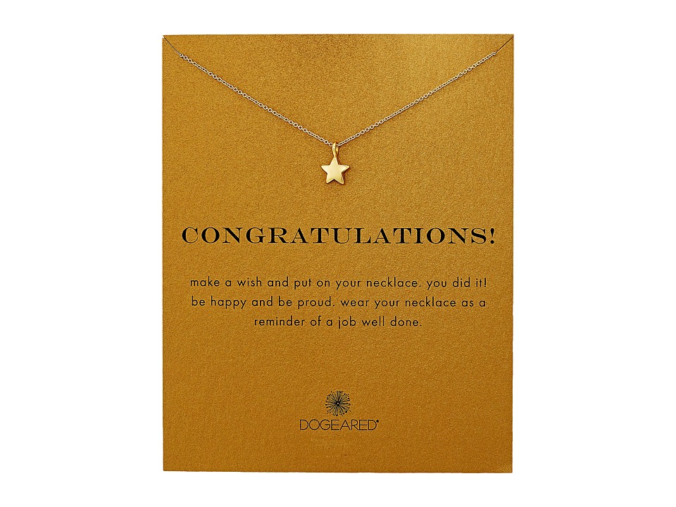 UPC 842712100575 Women's Dogeared Congratulations Pendant Necklace