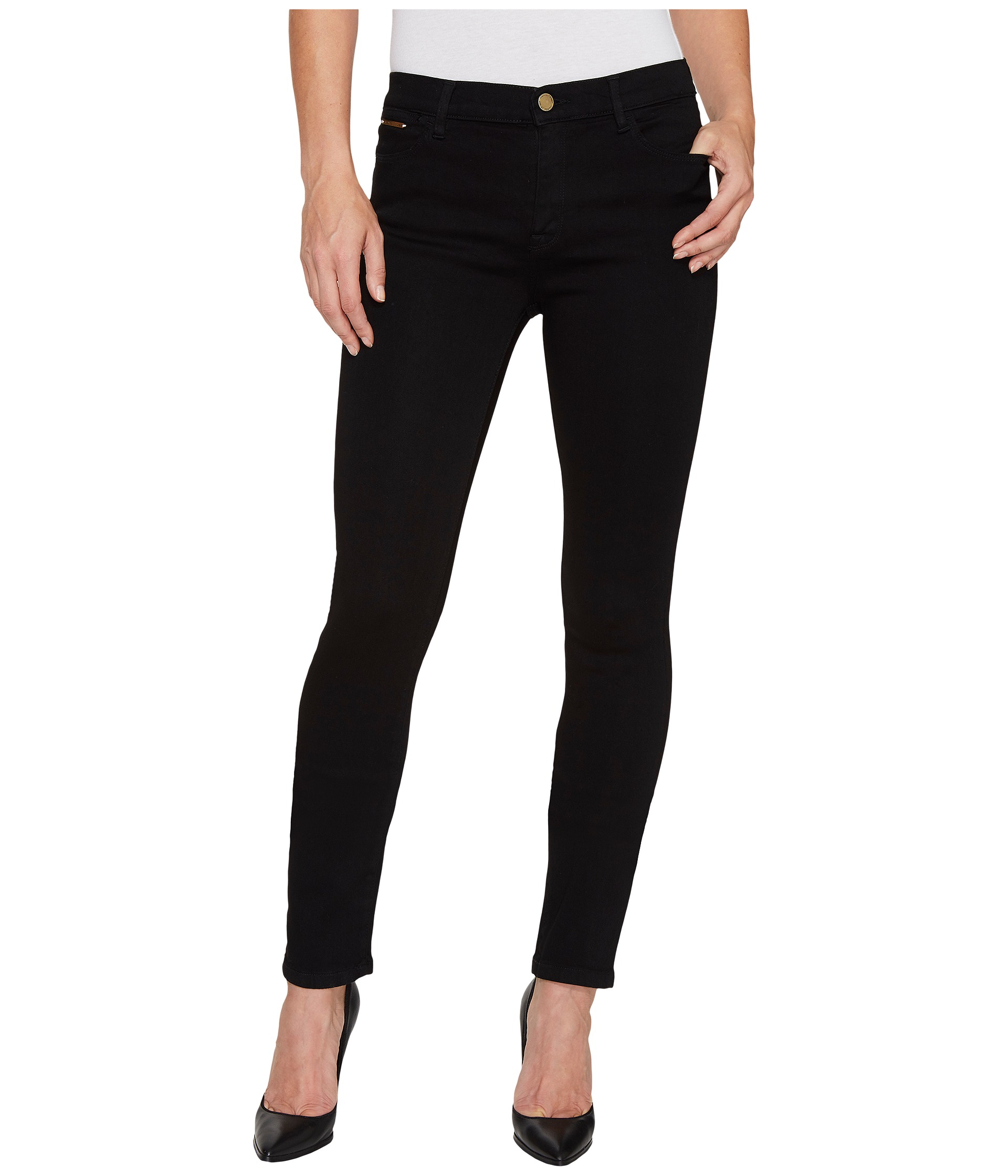 Ivanka Trump Denim Skinny Jeans in Black at Zappos.com