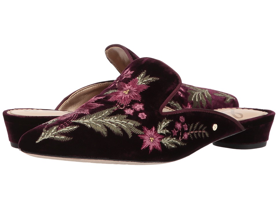Sam Edelman - Aven (Malbec Silky Velvet) Women's Clog/Mule Shoes