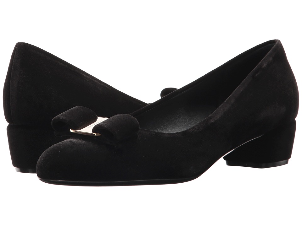 Salvatore Ferragamo Vara V (Nero) 1-2 inch heel Shoes