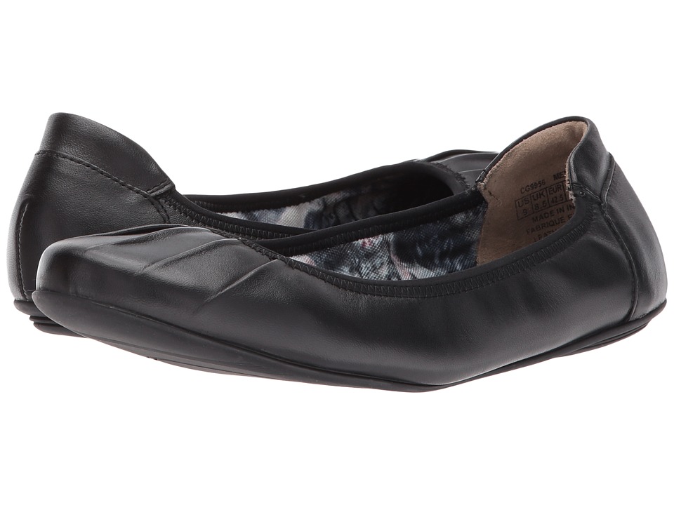 Rockport Rebecca Pleated (Black Leather) Women's Shoes