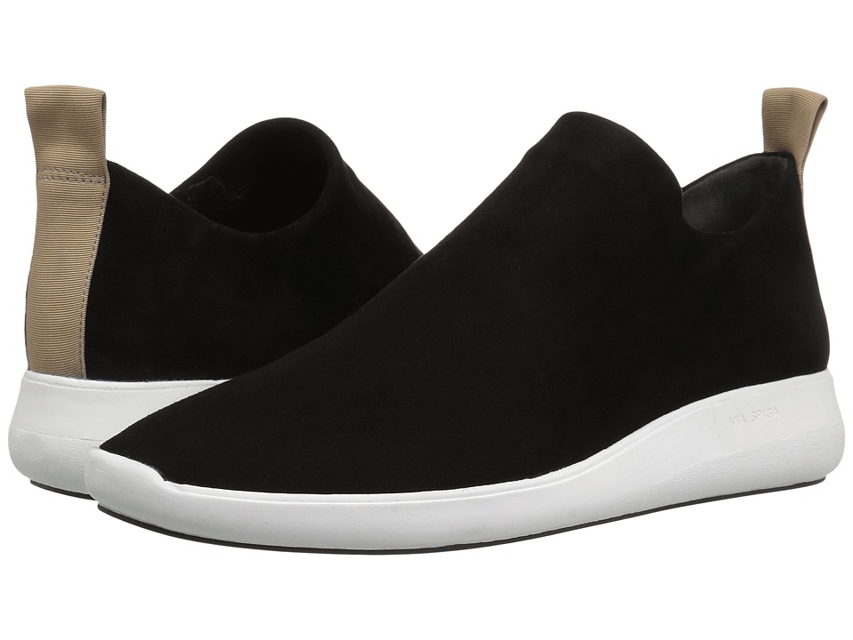 Via Spiga Marlow (Black Stretch Kid Suede) Slip-On Shoes