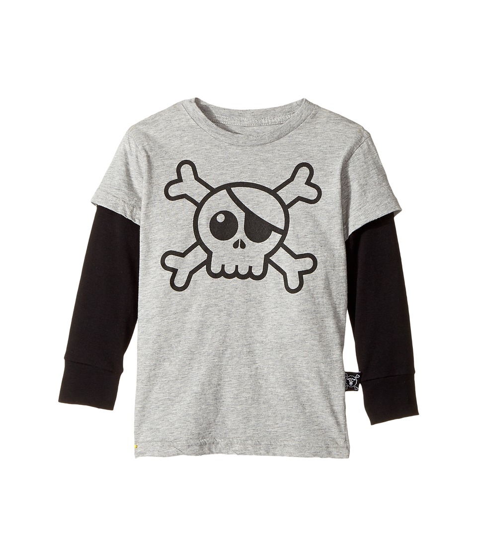 UPC 889140088723 product image for Nununu - Skull T-Shirt (Infant/Toddler/Little Kids) (Heather Grey) Kid's Clothin | upcitemdb.com