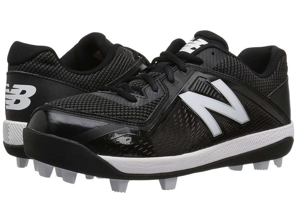 New Balance Kids J4040v4 Baseball (Little Kid/Big Kid) (Black/Black) Kids Shoes
