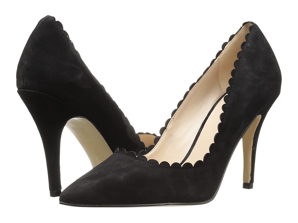 Pelle Moda Vail (Black Suede) Women's Shoes