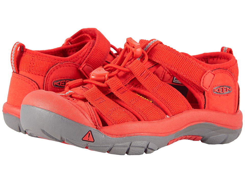 Keen Kids Newport H2 (Little Kid/Big Kid) (Firey Red) Kids Shoes