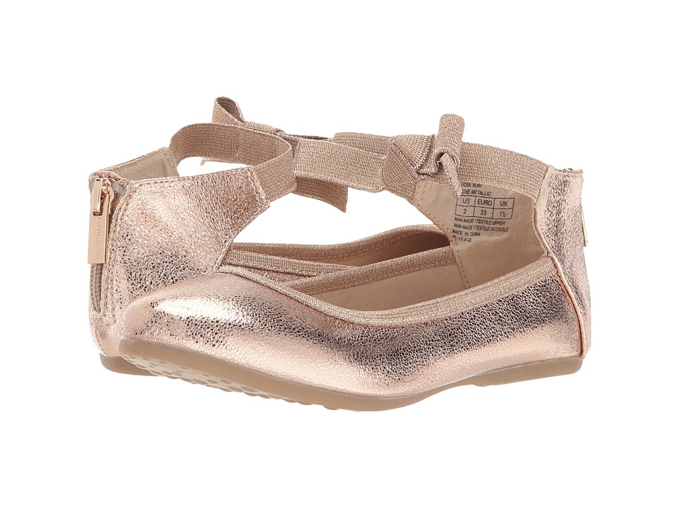 Kenneth Cole Reaction Kids - Rose Bow (Little Kid/Big Kid) (Rose Metallic) Girls Shoes