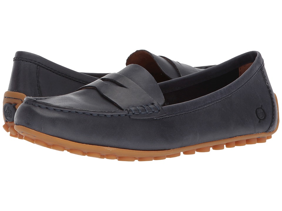 Born Malena (Navy (Peacoat Blue) Full Grain Leather) Flats