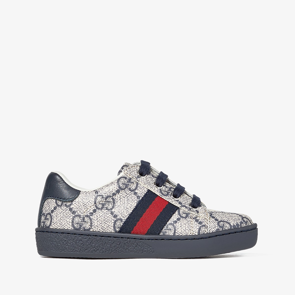 Gucci Kids GG Supreme Low-Top Sneaker (Toddler) at 0