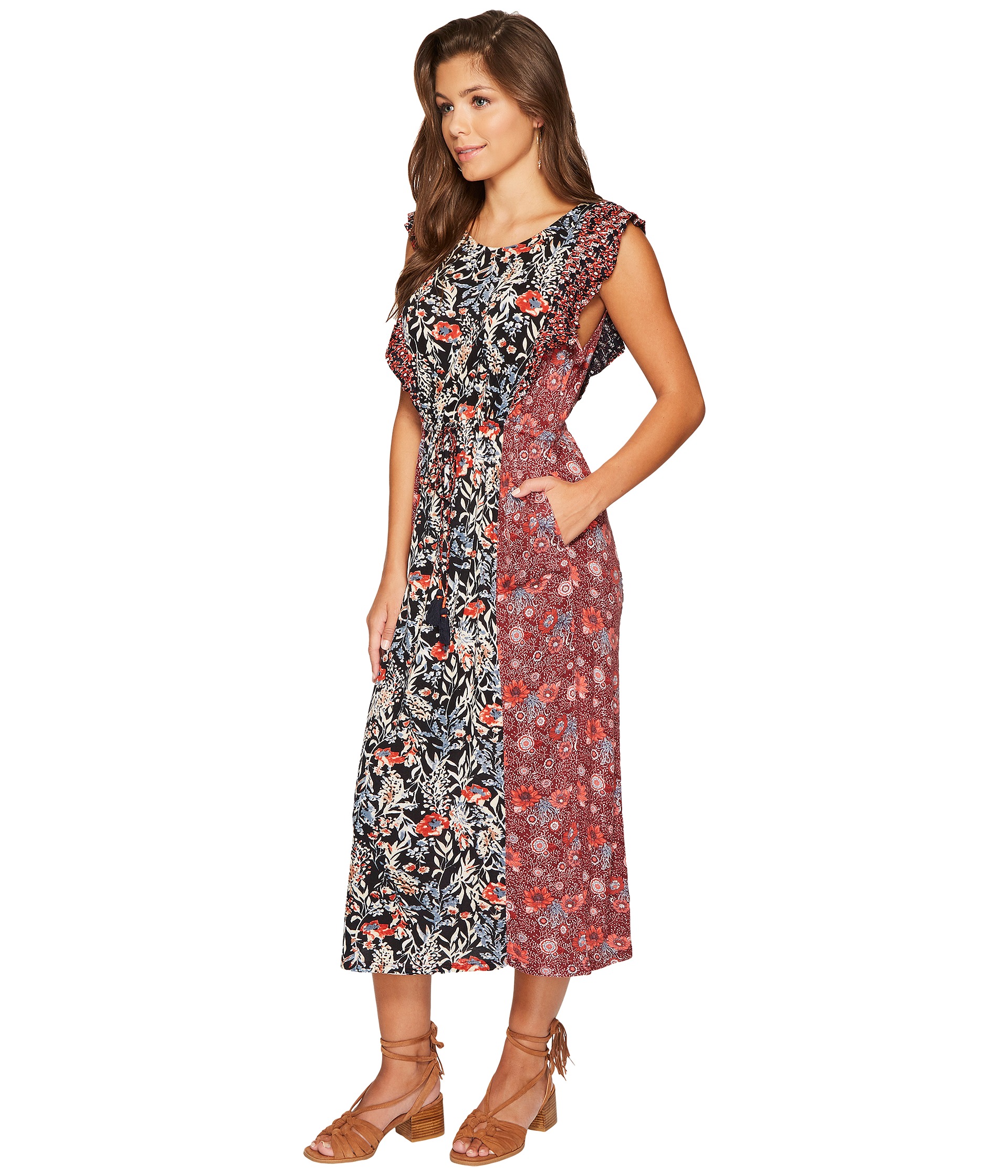 Lucky Brand Mixed Floral Dress at Zappos.com